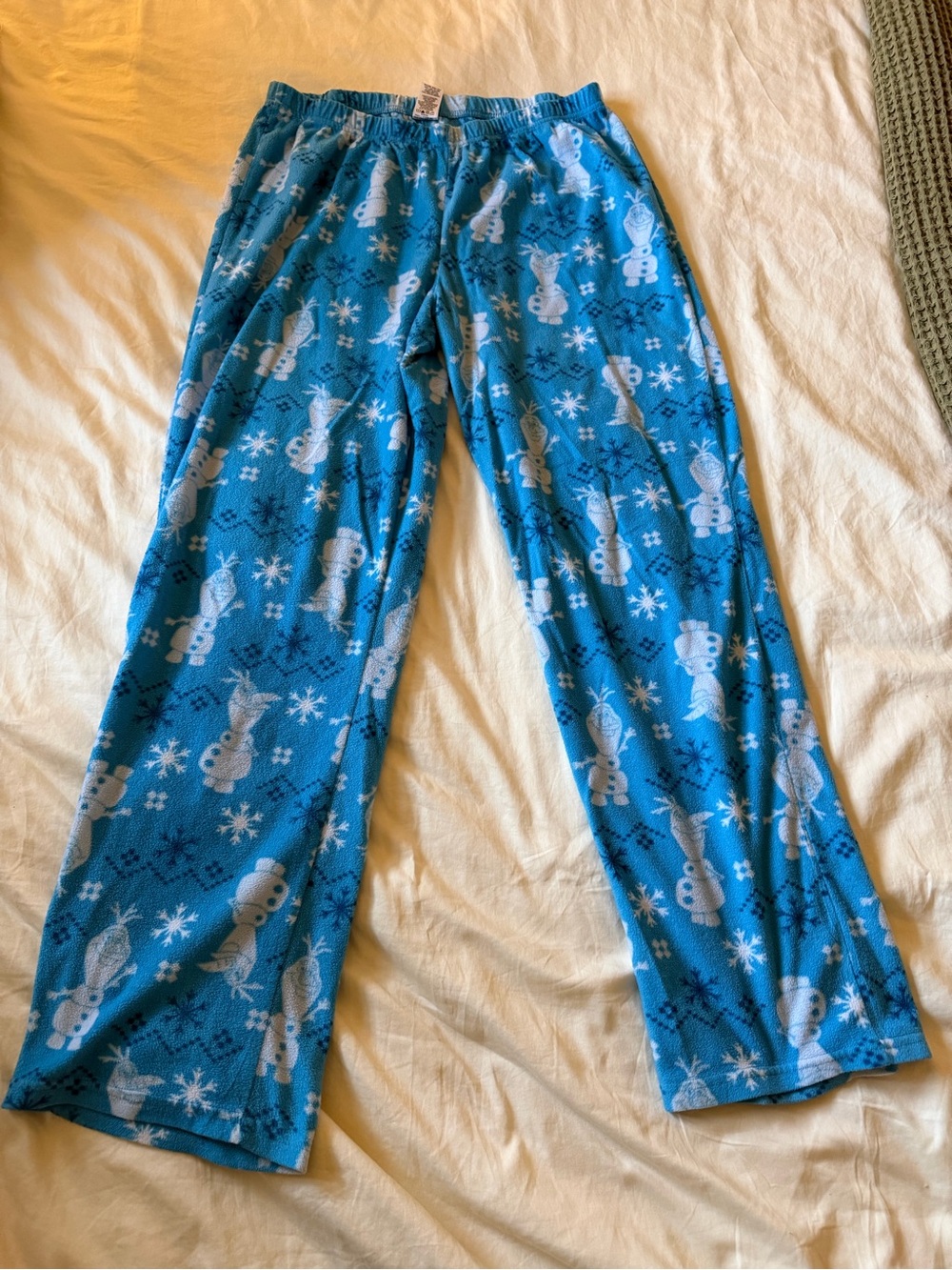 Frozen Olaf Blue Pajama Pants